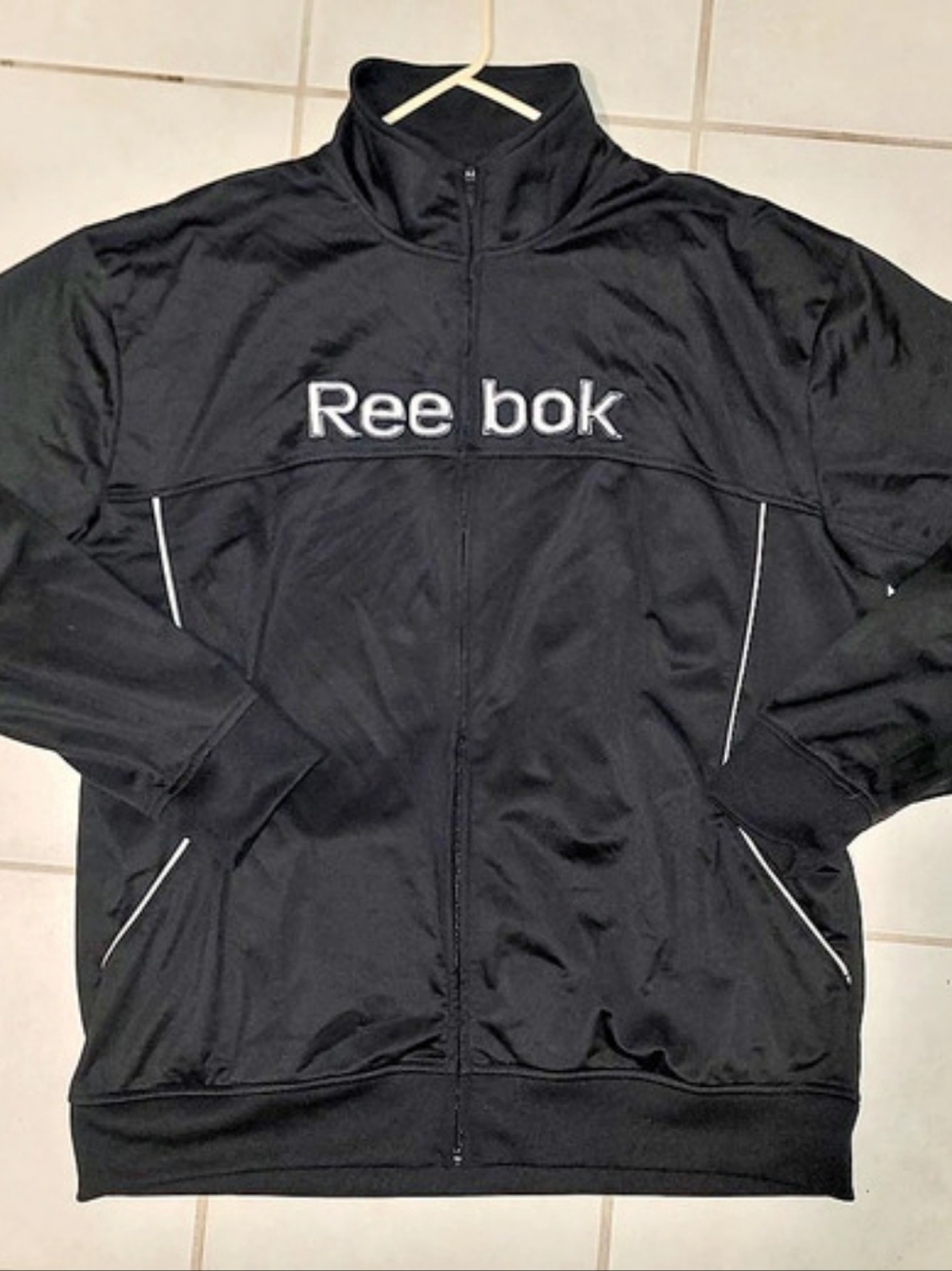 Reebok Men's Black Track Jacket Like New